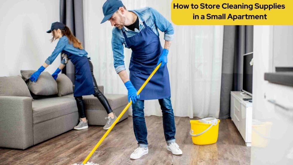 Store Cleanliness How to Store Cleaning Supplies in a Small Apartment
