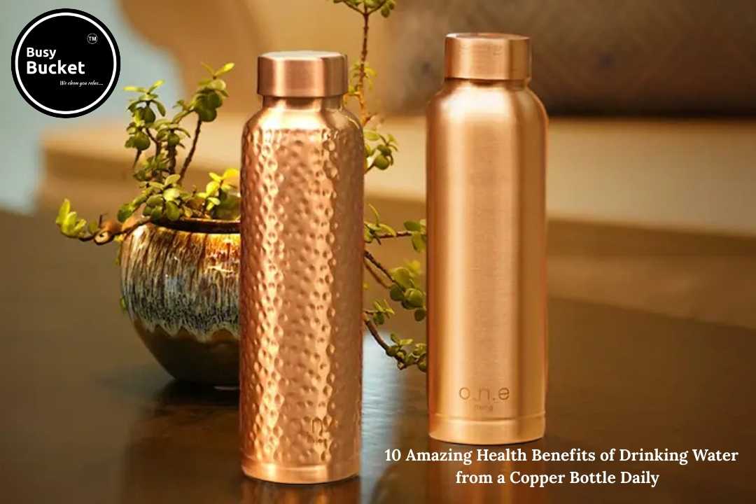 Drinking Water from a Copper Bottle Daily 