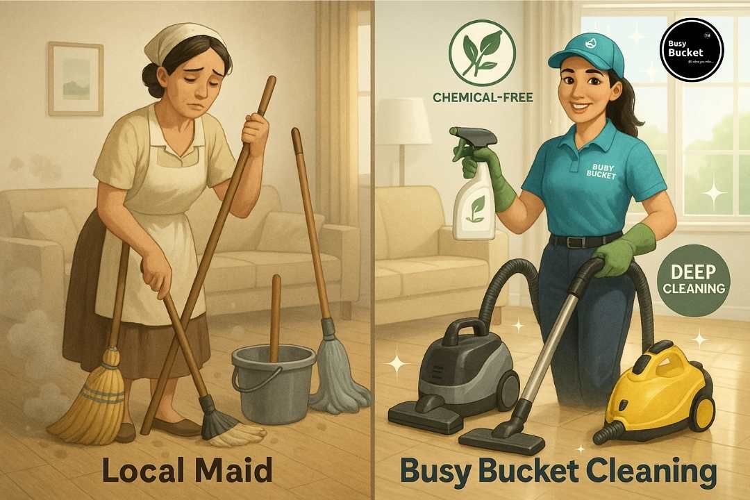 Busy Bucket vs Local Maids