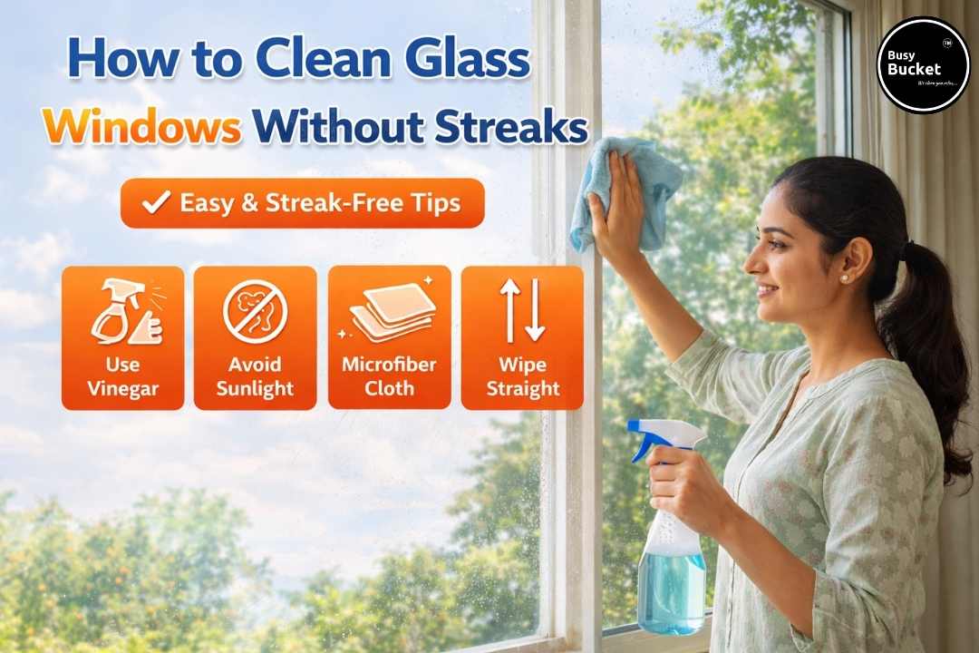 how to clean glass windows without streaks